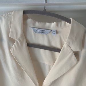 & other stories boxy button down blouse size 6